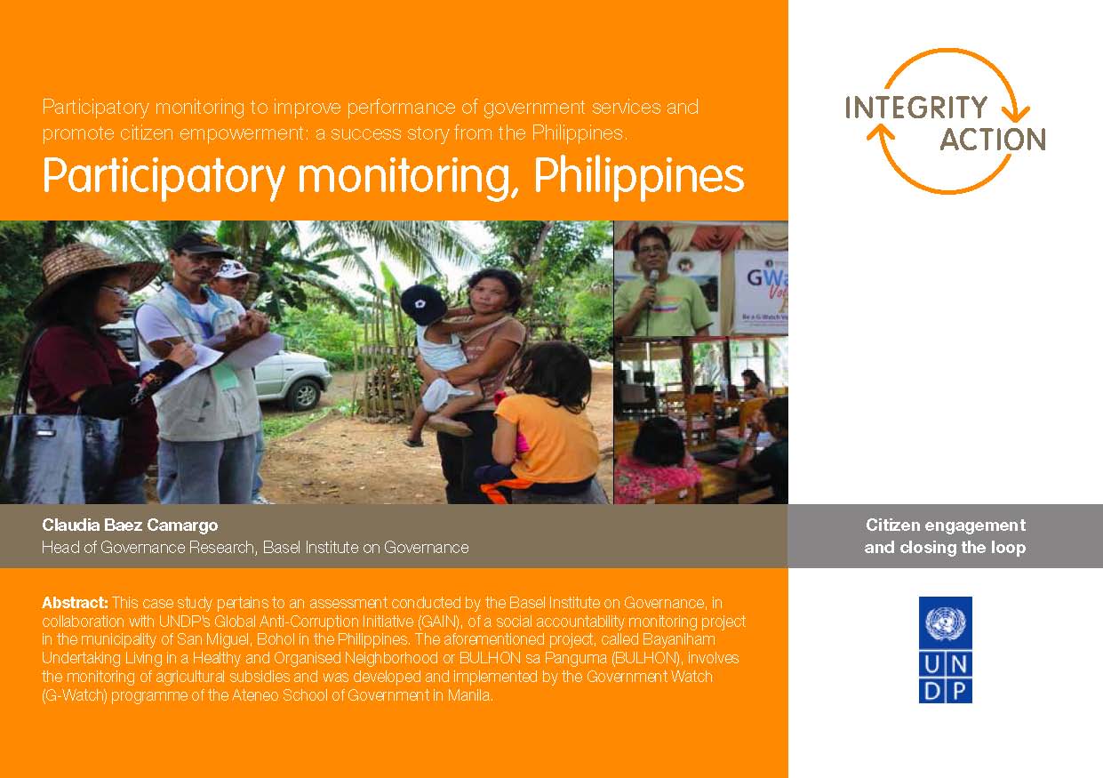 First page of Philippines case study