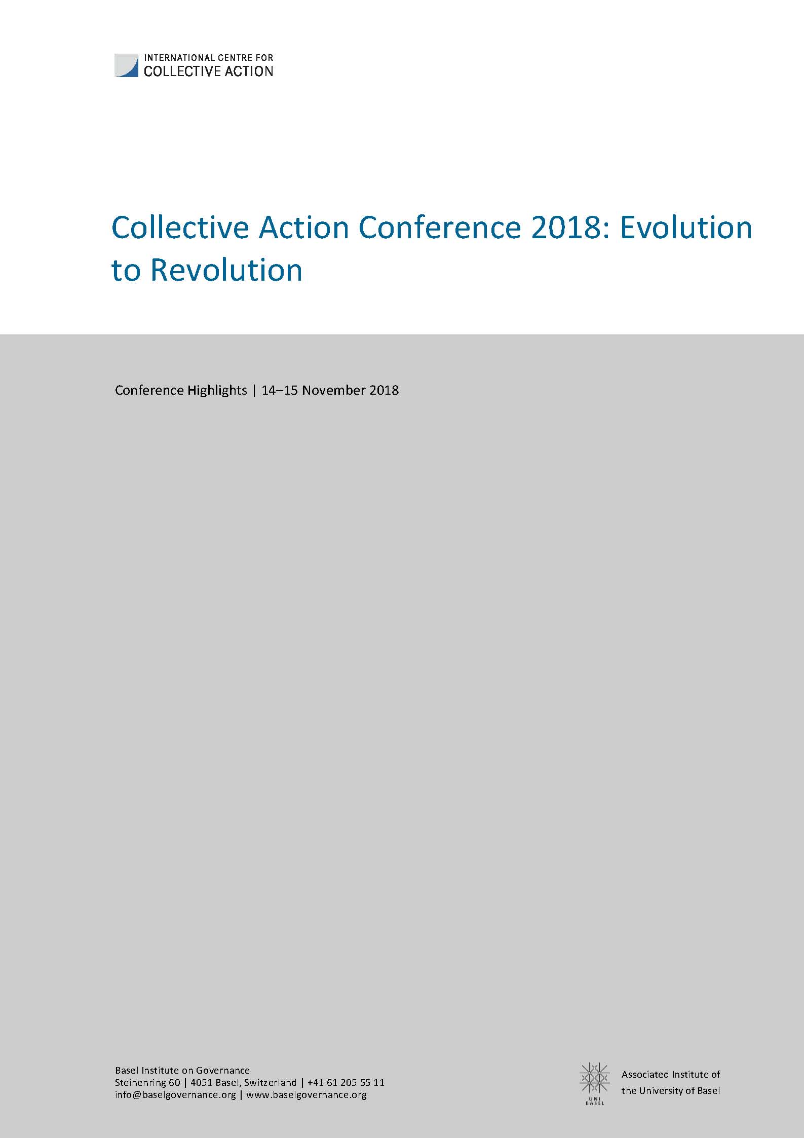Collective Action Conference highlights cover page