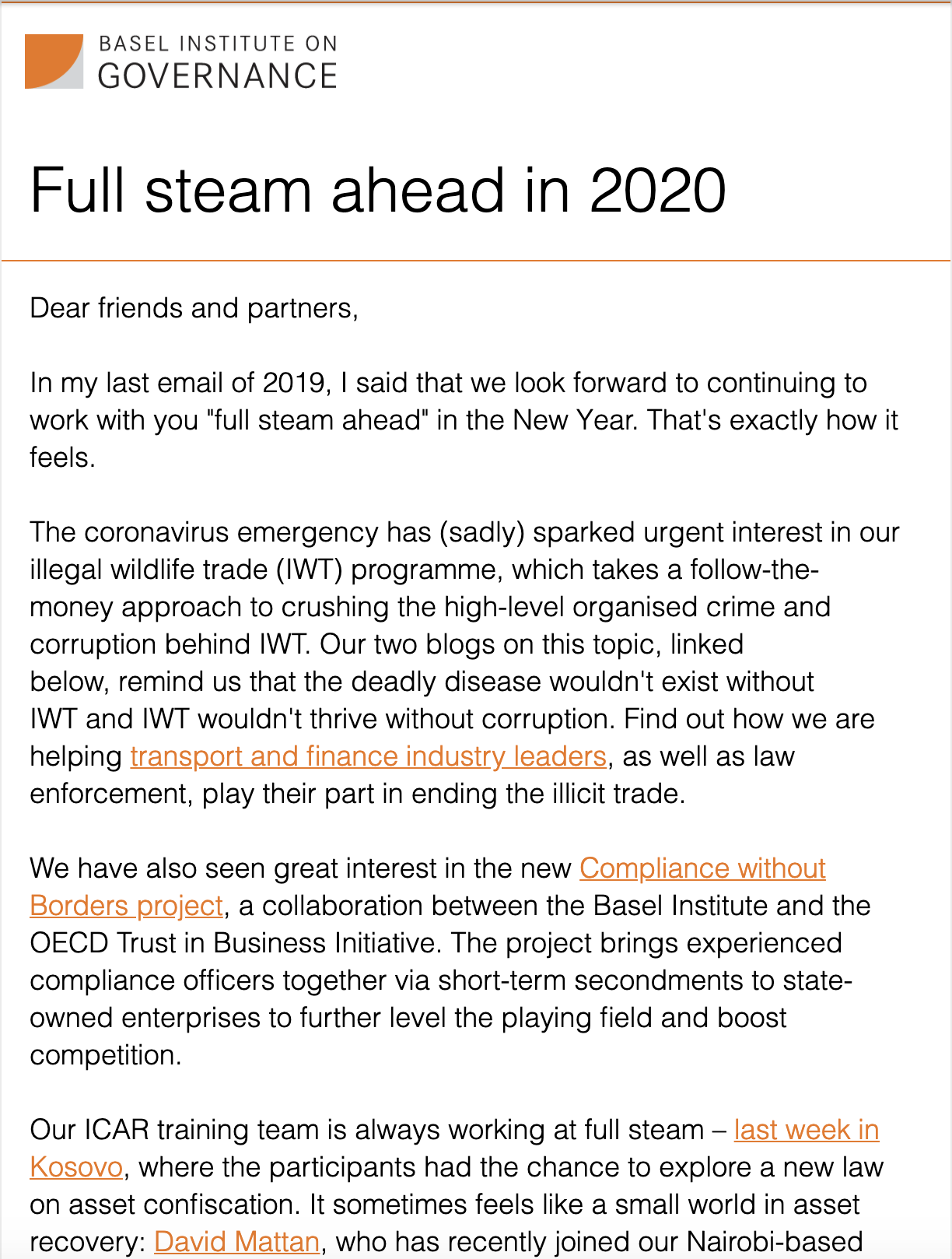 Newsletter Feb 2020