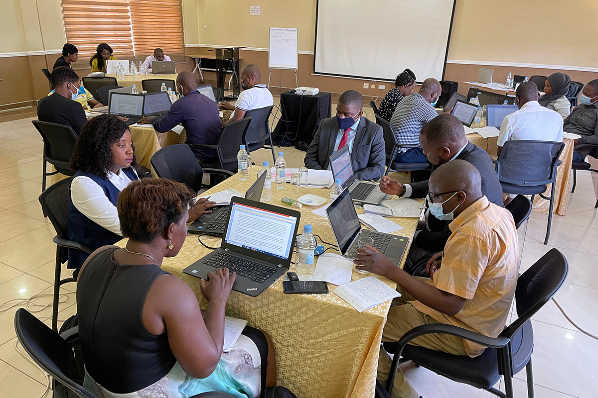 Financial investigations training in Malawi - group work