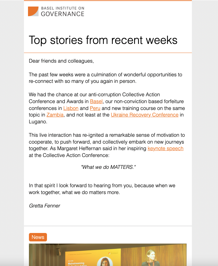 Newsletter August 2022
