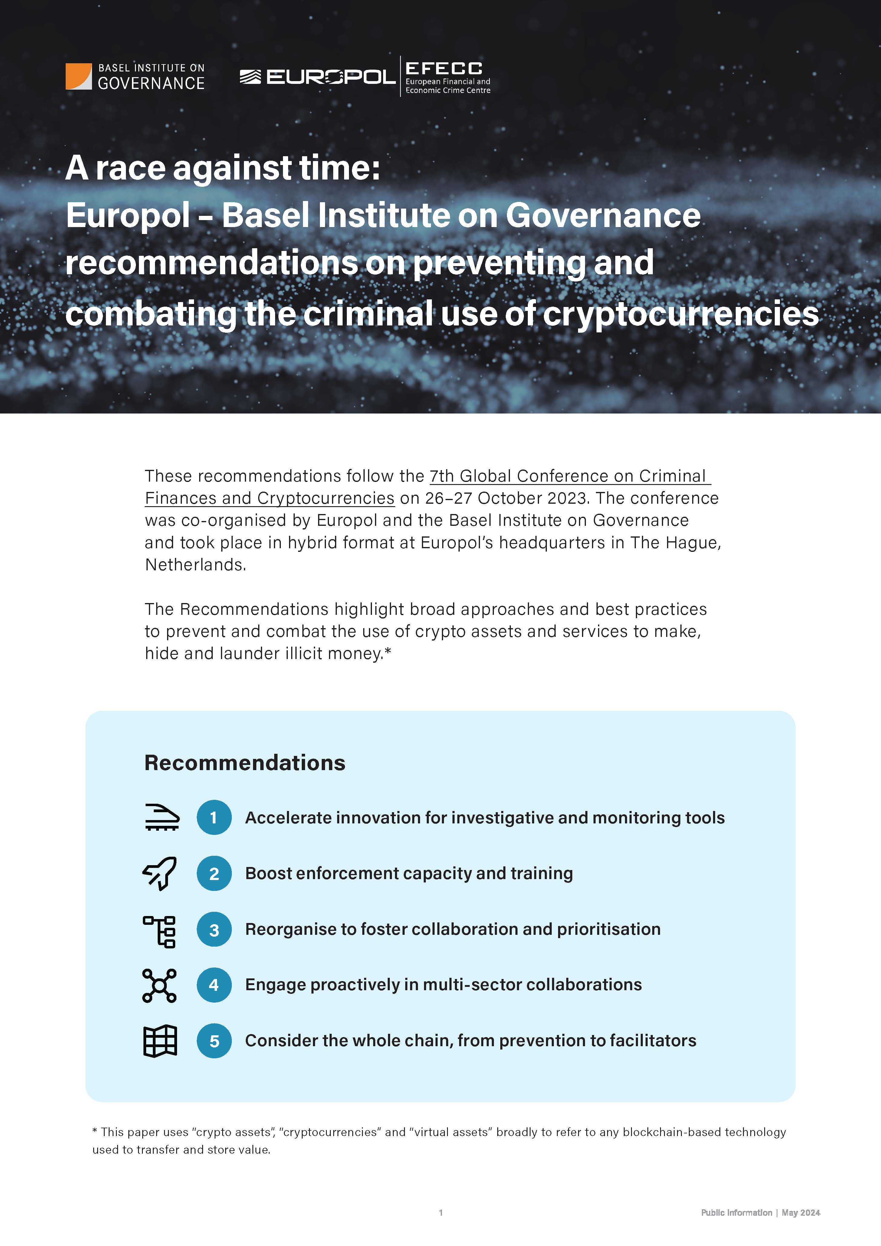 Cover page of cryptocurrency recommendations