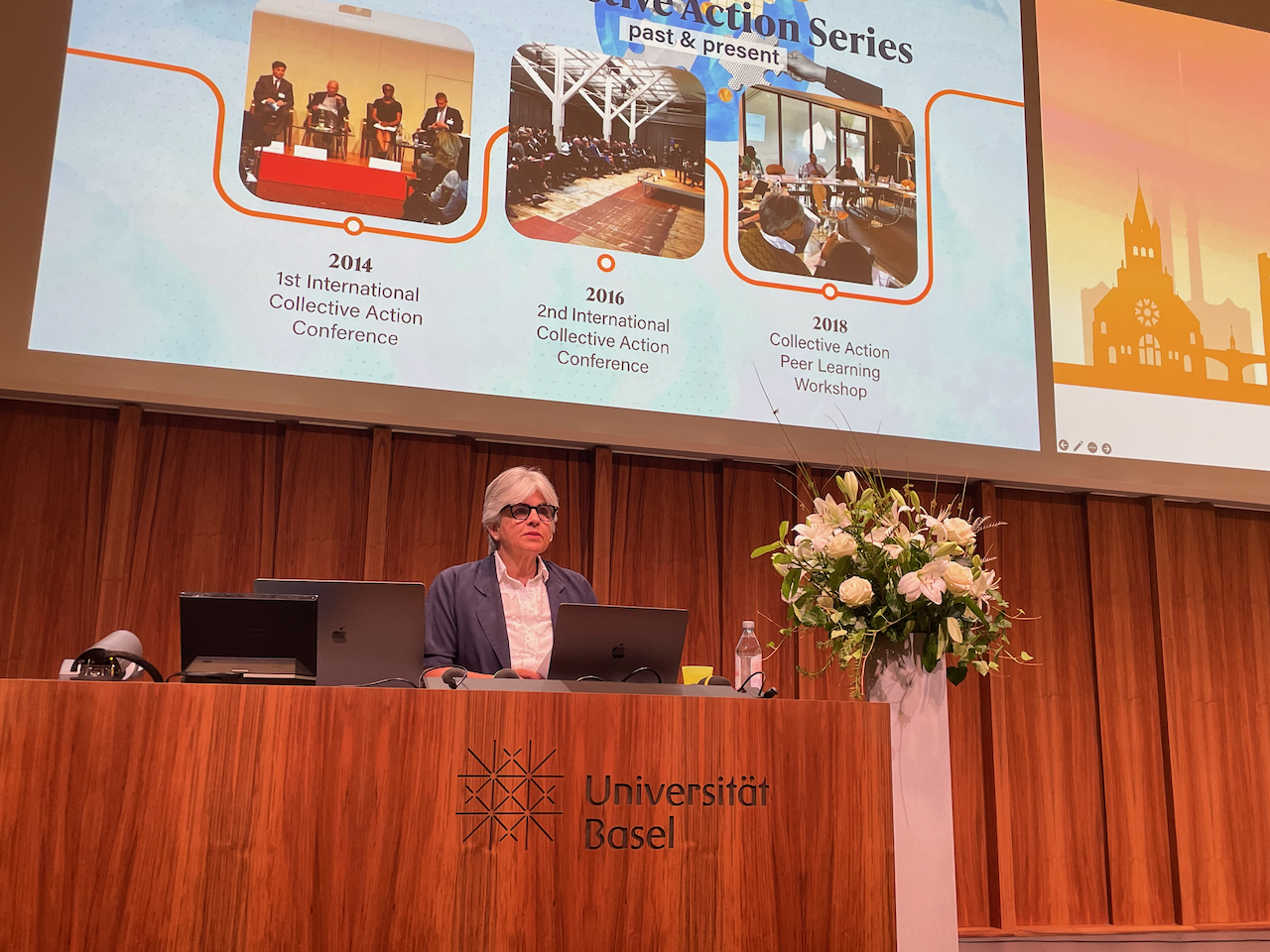 Gemma Aiolfi pays tribute to Gretta Fenner at the 2024 Collective Action Conference