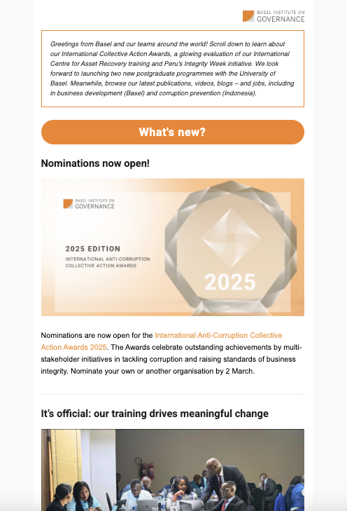 Newsletter January 2025