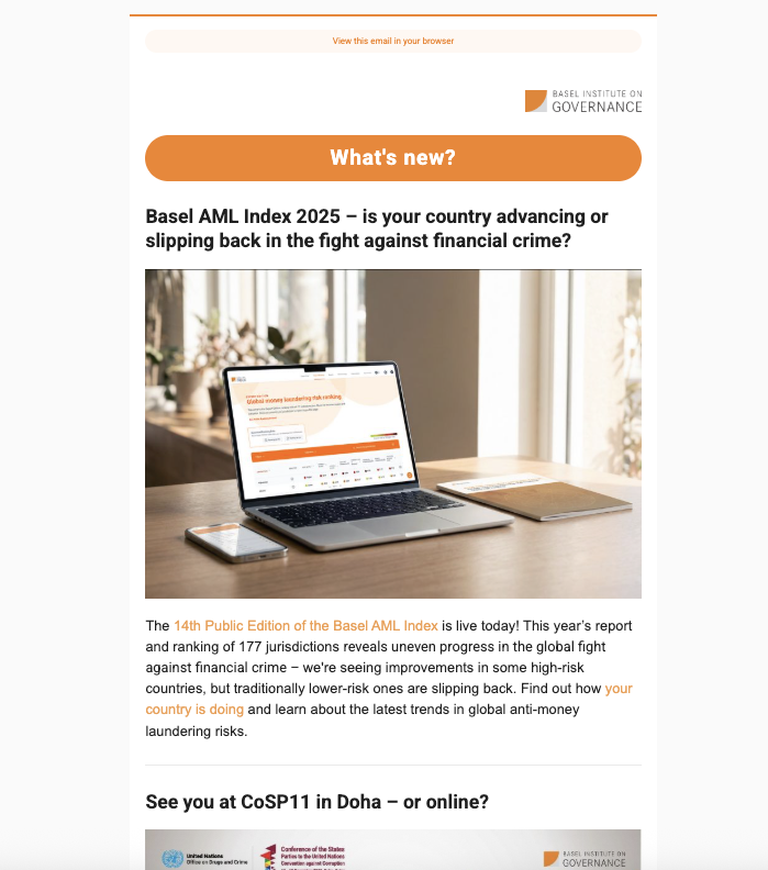 Newsletter Nov 2025